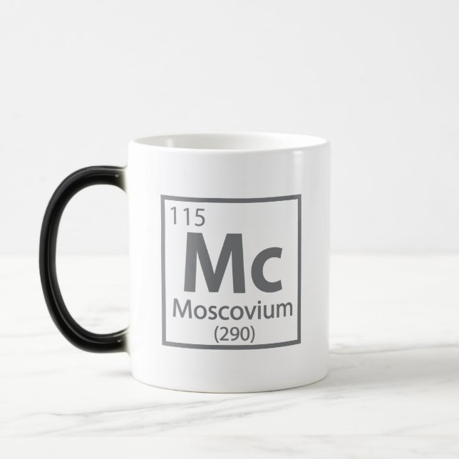 Taza Mágica Moscovium - Mesa Periódica de Ciencia Rusa (Izquierda)