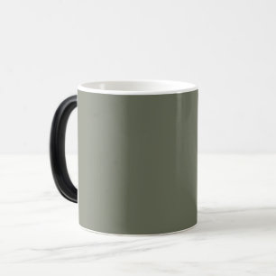 Taza Mágica Moss Green Ceramic Mug - Diseño de Personalizable