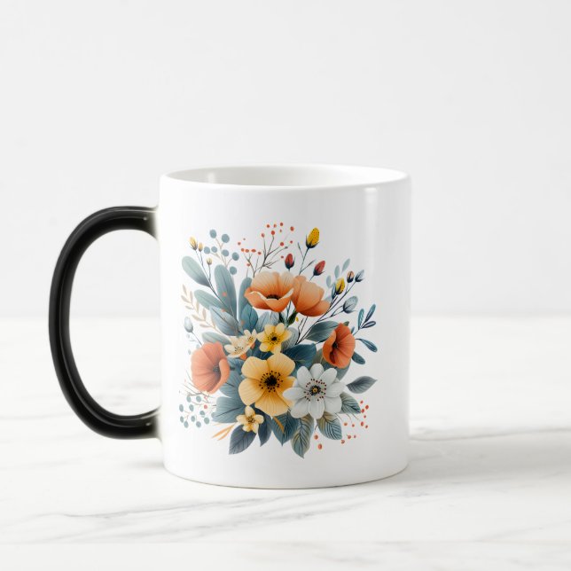 Taza Mágica Mother's Day Boho Flowers Clipart-61983 (Izquierda)