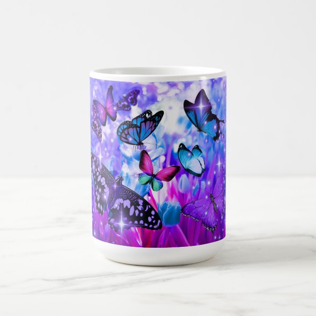 Taza Mágica Mother's Day Butterflies Coffee Mug (Centro)