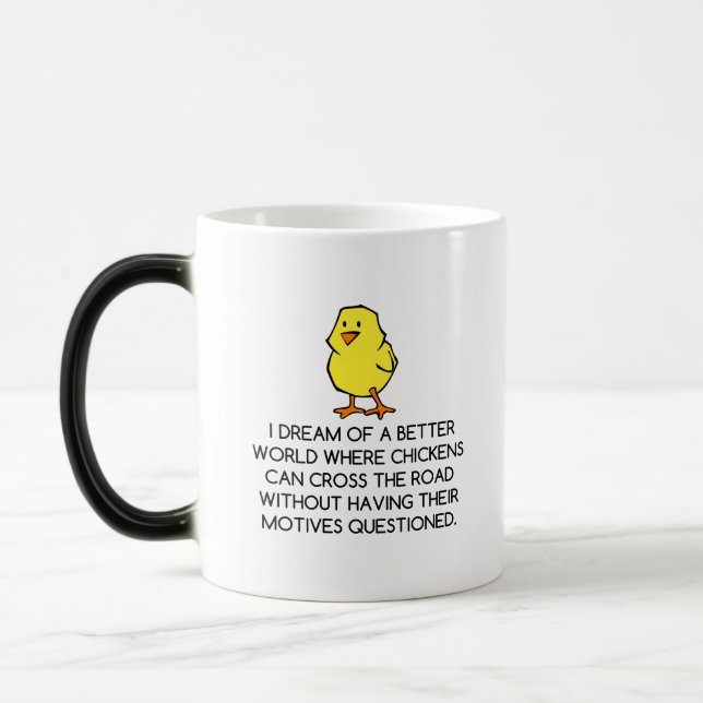 TAZA MÁGICA MOTIVOS DE CHICKEN (Izquierda)
