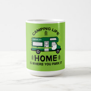 Taza Mágica Motohogar RV Motorhome Camping Life Latte Mug