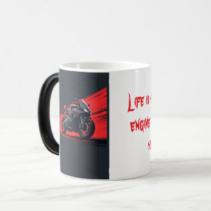 Taza Mágica Motor fuerte, micrófono sin miedo para motocicleta