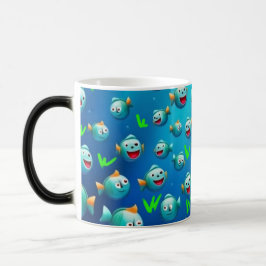 Taza Mágica Muchos peces sonrientes