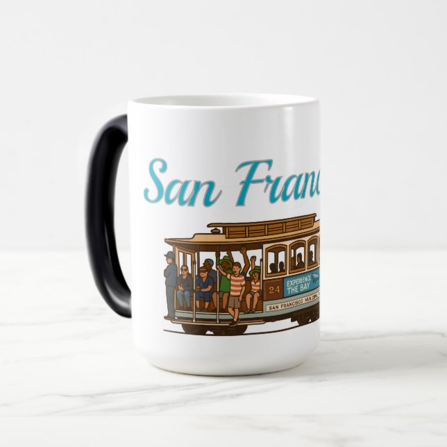 Taza Mágica Muerco de coches Calbe de San Francisco (Anverso izquierdo)