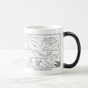Taza Mágica Mug como los científicos ven el mundo ~ LEFT-MAND