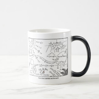 Taza Mágica Mug como los científicos ven el mundo ~ LEFT-MANDE