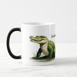 Taza Mágica Mug de cocodrilo personalizado - Diseño audaz y sa