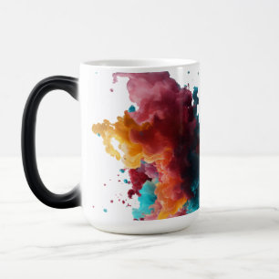 Taza Mágica Mug de color de resumen vibrante