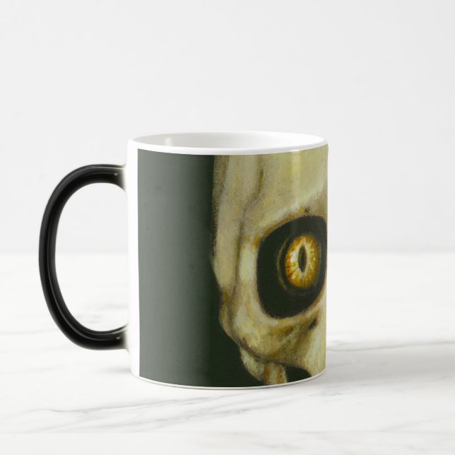 Taza Mágica Mug de cráneo del diablo gótico (Izquierda)