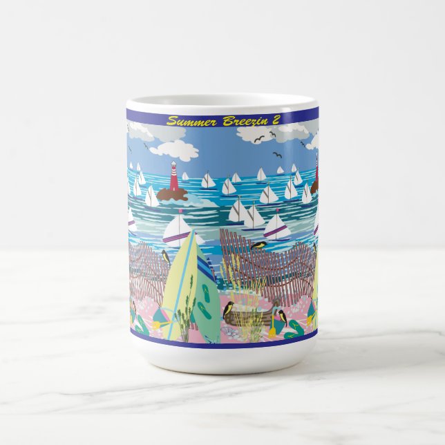 Taza Mágica Mug de dos tonos, 15 oz (Centro)