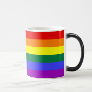 Taza Mágica Mug de la bandera del orgullo arcoiris