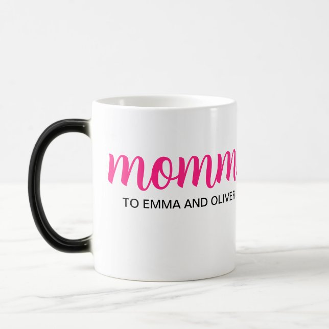 Taza Mágica Mug de regalo personalizado del Día de la Madre (Izquierda)