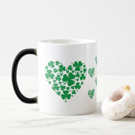 Taza Mágica Mug del Día de San Patricio - Lucky Shamrock Heart