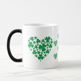 Taza Mágica Mug del Día de San Patricio - Lucky Shamrock Heart