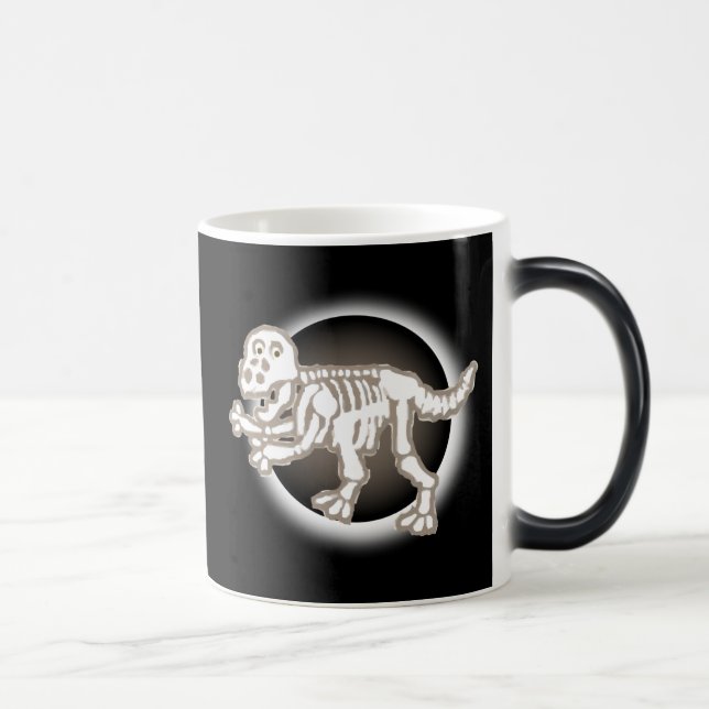Taza Mágica Mug. esqueleto dinosaurio (Derecha)
