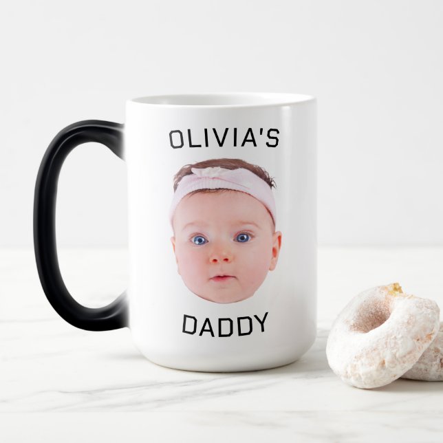 Taza Mágica Mug facial personalizada, tazón Personalizado, reg (Con donut)