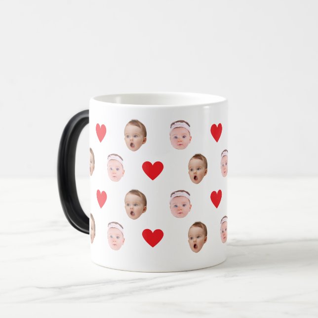 Taza Mágica Mug facial, tazón fotográfico Personalizado, regal (Anverso izquierdo)