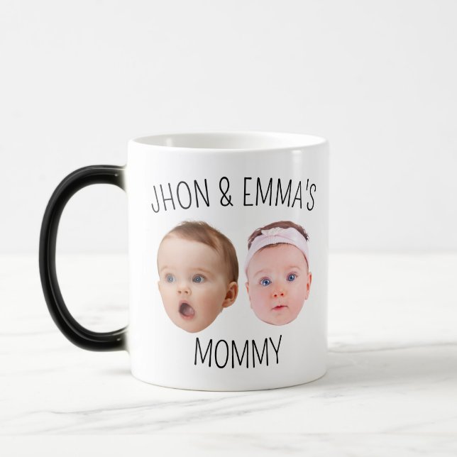 Taza Mágica Mug fotográfica personalizada, regalo del Día de l (Izquierda)