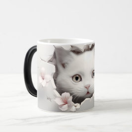 Taza Mágica Mug Magic 3D cat