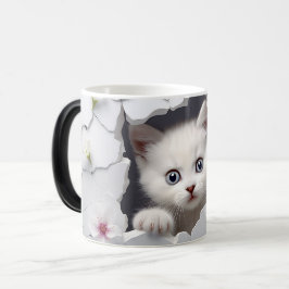 Taza Mágica Mug Magic 3D cat
