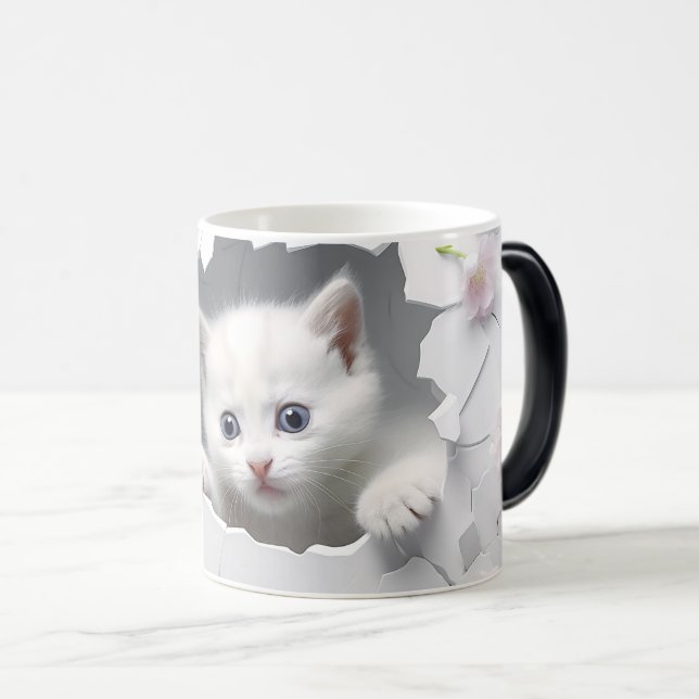 Taza Mágica Mug Magic 3D cat (Anverso derecho)
