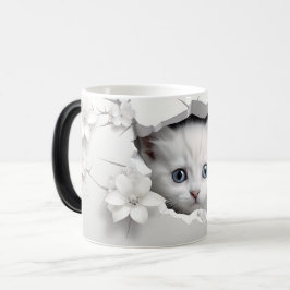Taza Mágica Mug Magic 3D cat