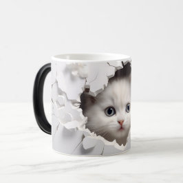 Taza Mágica Mug Magic 3D cat