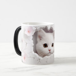 Taza Mágica Mug Magic 3D cat