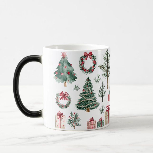 Taza Mágica Mug Magic Festive Vintage Christmas (Izquierda)