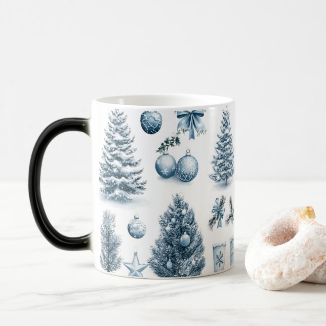 Taza Mágica Mug Magic Festive Vintage Christmas (Con donut)