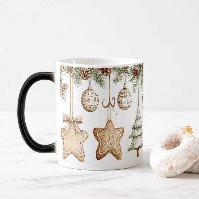 Taza Mágica Mug Magic Festive Vintage Christmas (Con donut)