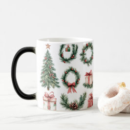 Taza Mágica Mug Magic Festive Vintage Christmas
