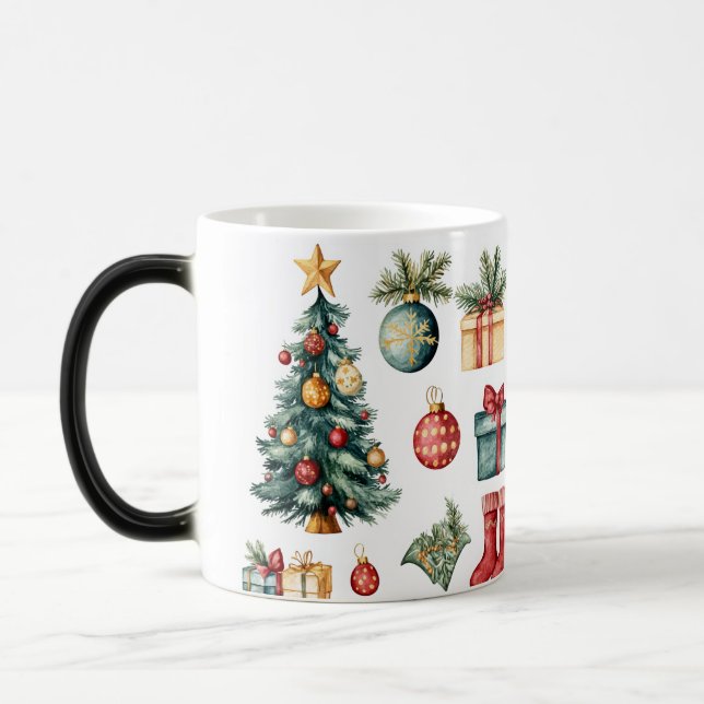 Taza Mágica Mug Magic Festive Vintage Christmas (Izquierda)