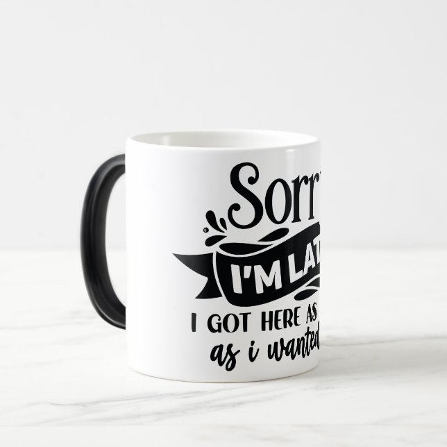 Taza Mágica Mug Magic Funny Office Coffee Quotes (Anverso izquierdo)