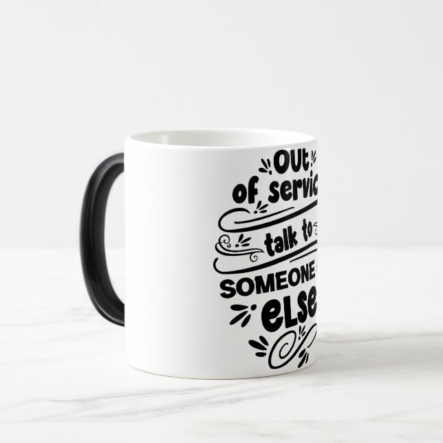 Taza Mágica Mug Magic Funny Office Coffee Quotes (Anverso izquierdo)