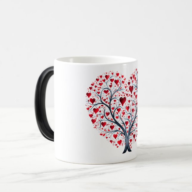 Taza Mágica Mug Magic Valentines Day Hearts (Anverso izquierdo)
