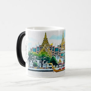 Taza Mágica Mug- Majestuosa barrera real tailandesa en el Gran