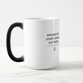 Taza Mágica Mug Motivacional - Sueño Grande. Comenzar pequeño.