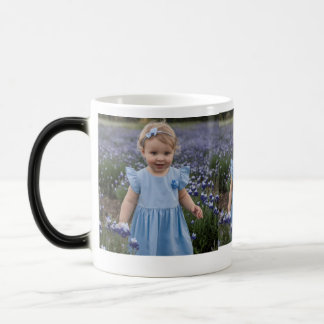 Taza Mágica Mug Regalo para Niña Bebé con Vestido Azul