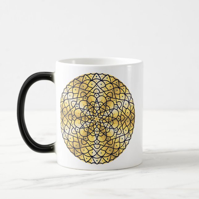 Taza Mágica Mug solar celeste (Izquierda)