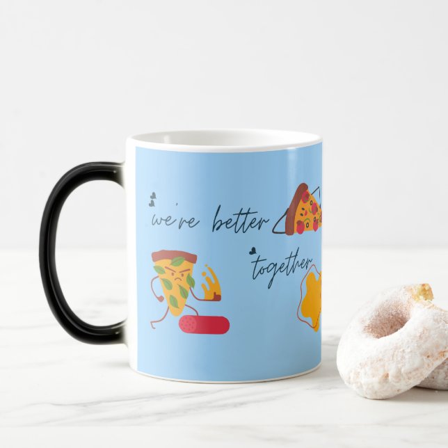 Taza Mágica Mug - Un símbolo de amor eterno (Con donut)