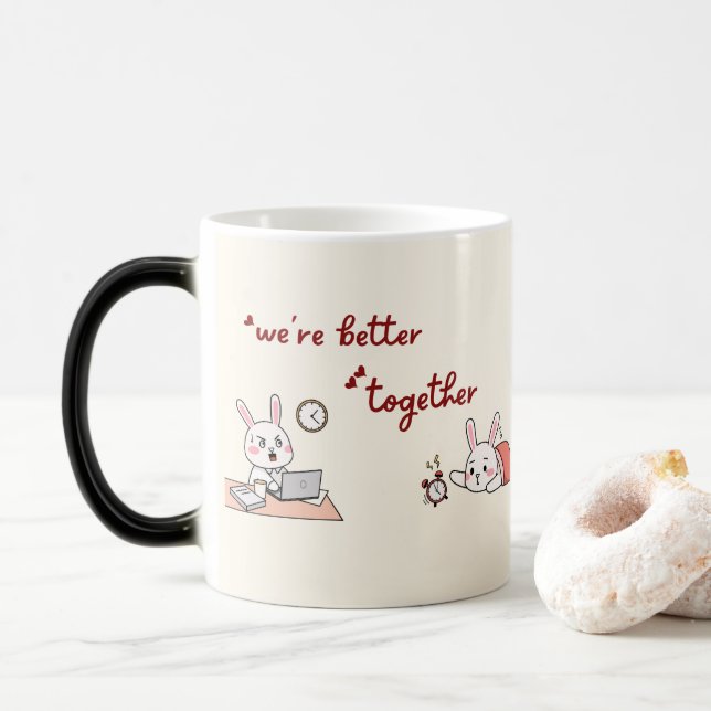 Taza Mágica Mug - Una dulce expresión de amor (Con donut)