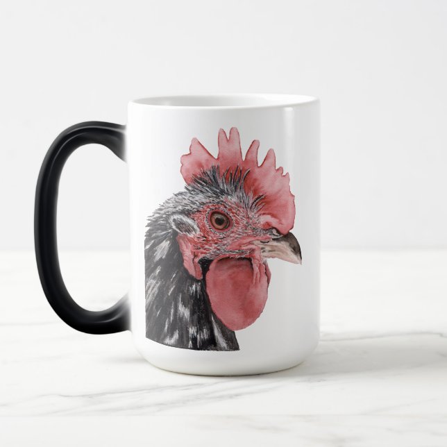 Taza Mágica Mugre de color de agua negrita negro (Izquierda)