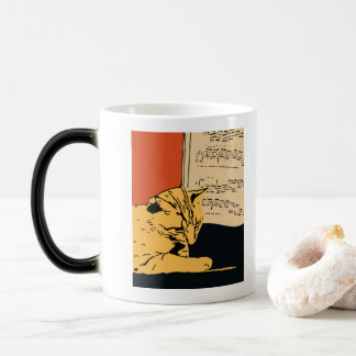 Taza Mágica Mugre de gato de piano de AZI