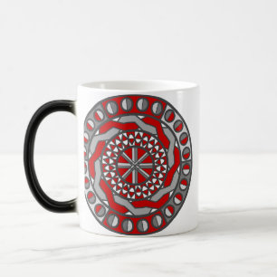 Taza Mágica Mugre de maquinaria roja