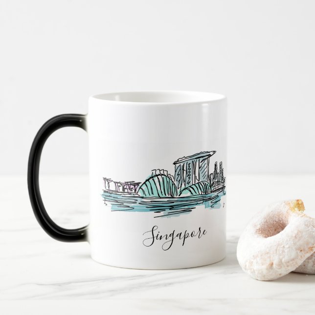 Taza Mágica Mugre mágica de Singapur (Con donut)