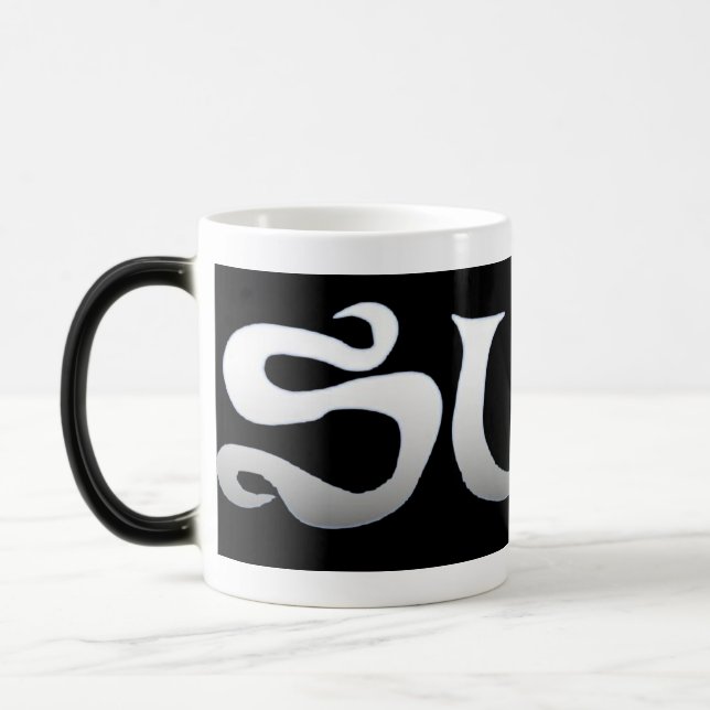 Taza Mágica Mugre negra de Surf (Izquierda)