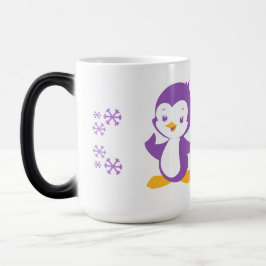 Taza Mágica Mugre púrpura de pingüino