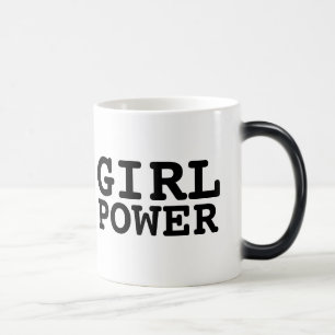 Taza Mágica MUGS DE CAFÉ DE PODER chica